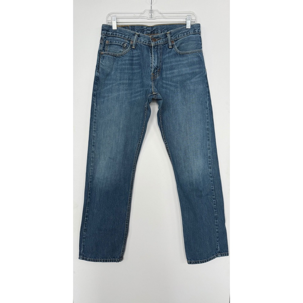 Levi's 514 Straight Fit Jeans Mens 32x32 Denim Country Grunge Distressed Rock - Picture 2 of 11